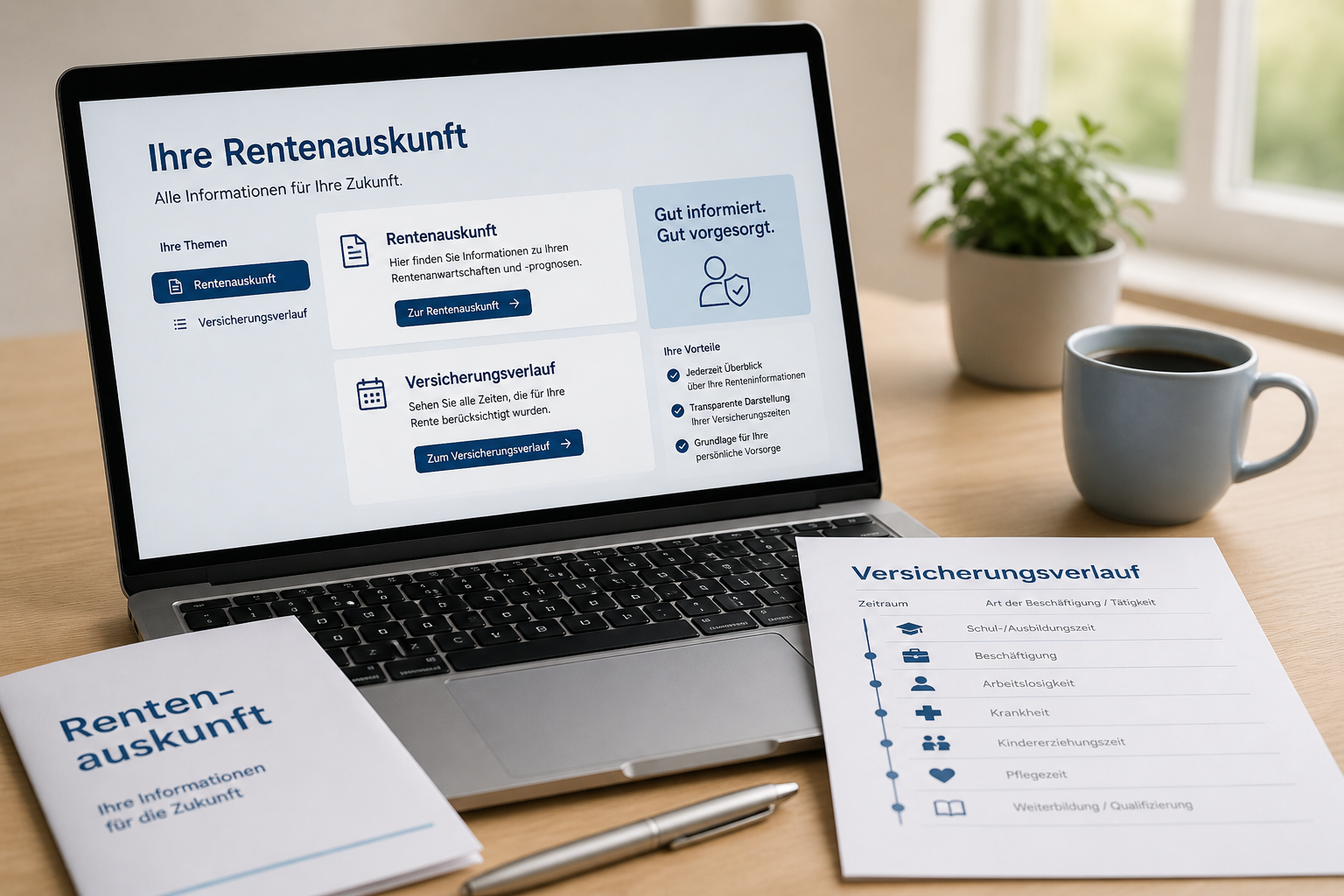 Renteninformation, Rentenauskunft und Versicherungsverlauf: Die wichtigsten Dokumente
